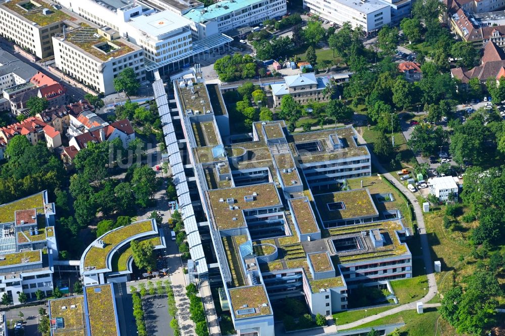Luftbild Erlangen - Klinikgelände des Krankenhauses Universitätsklinikum Erlangen in Erlangen im Bundesland Bayern, Deutschland