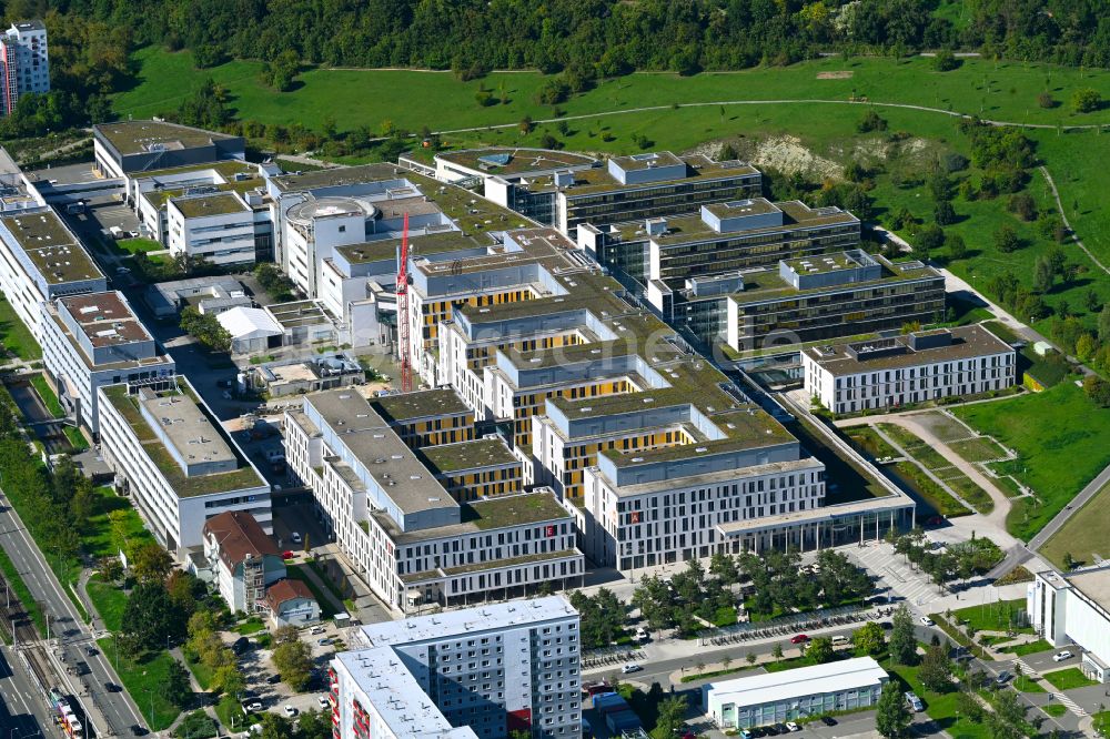 Jena aus der Vogelperspektive: Klinikgelände des Krankenhauses Universitätsklinikum in Jena im Bundesland Thüringen, Deutschland