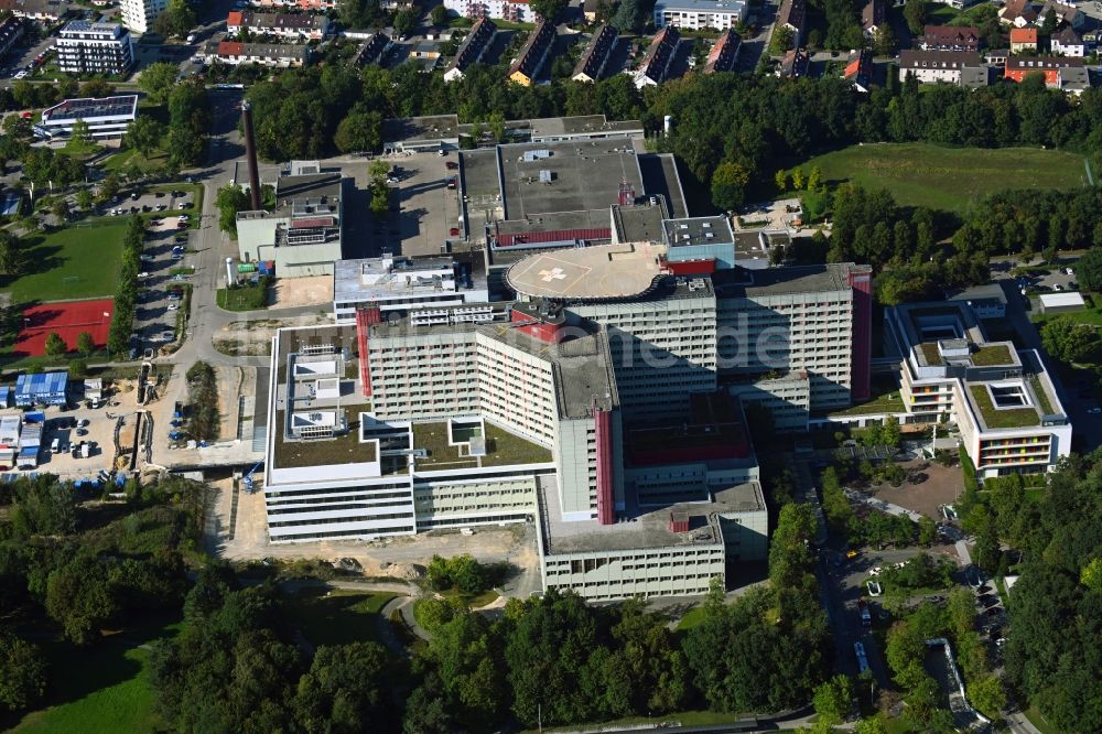 Luftbild Augsburg - Klinikgelände des Krankenhauses Universitätsklinikum im Ortsteil Kriegshaber in Augsburg im Bundesland Bayern, Deutschland