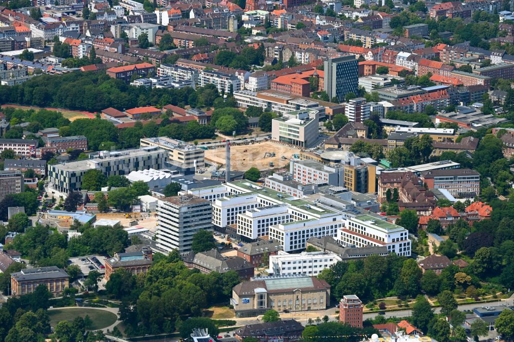 Luftbild Kiel - Klinikgelände des Krankenhauses Universitätsklinikum Schleswig-Holstein ( UKSH ) in Kiel im Bundesland Schleswig-Holstein, Deutschland