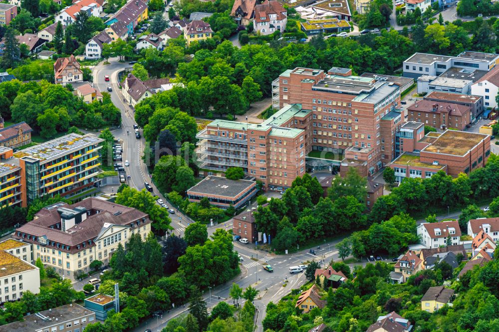 Luftaufnahme Tübingen - Klinikgelände des Krankenhauses Universitätsklinikum Tübingen – Kinderklinik in Tübingen im Bundesland Baden-Württemberg, Deutschland