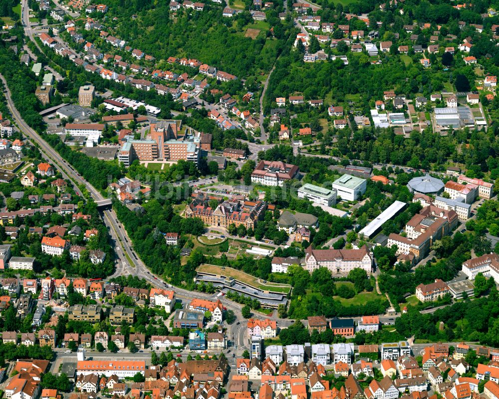 Luftaufnahme Tübingen - Klinikgelände des Krankenhauses Universitätsklinikum Tübingen in Tübingen im Bundesland Baden-Württemberg, Deutschland