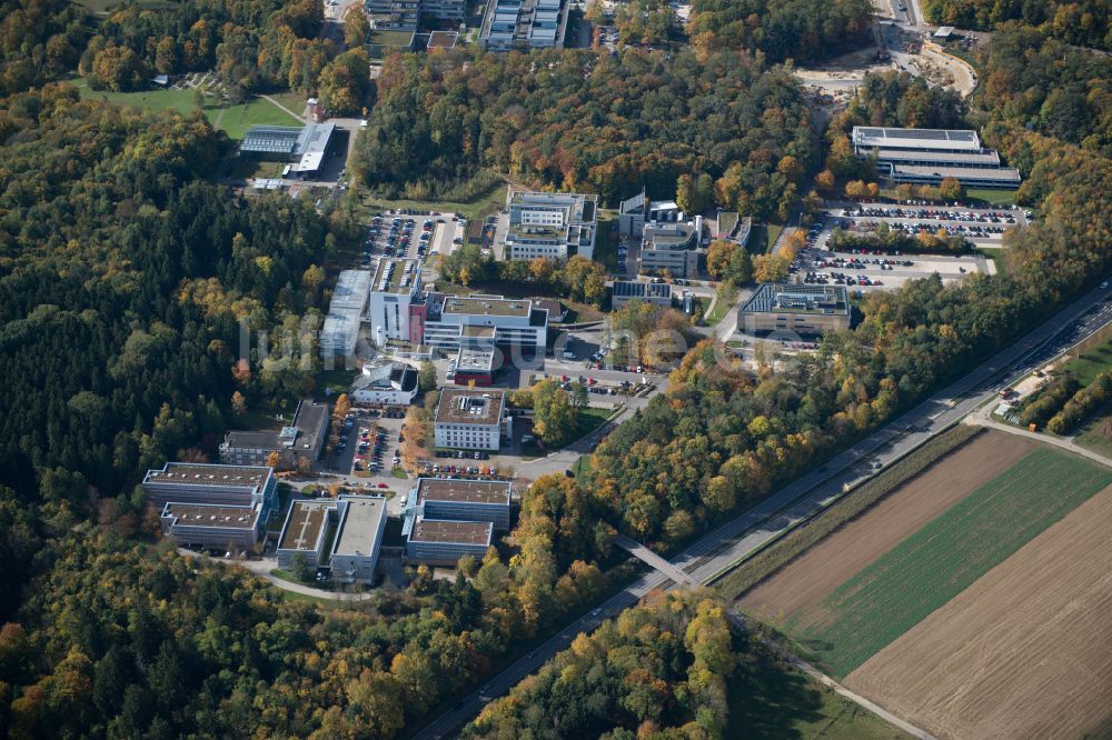 Ulm von oben - Klinikgelände des Krankenhauses Universitätsklinikum Ulm in Ulm im Bundesland Baden-Württemberg, Deutschland