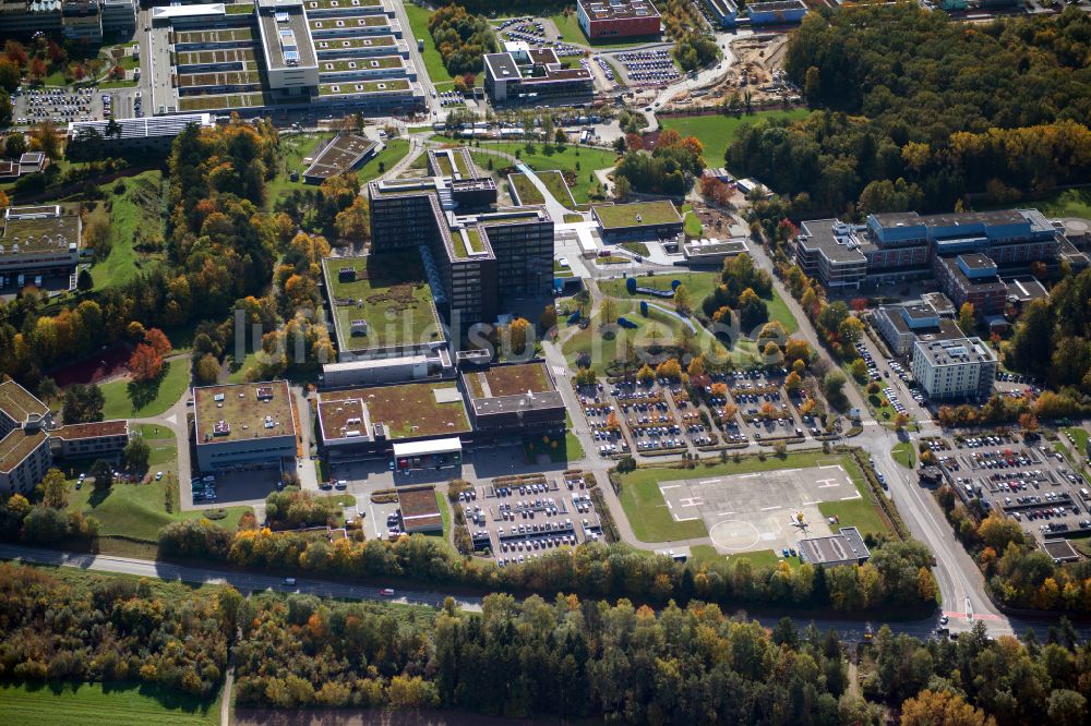 Luftaufnahme Ulm - Klinikgelände des Krankenhauses Universitätsklinikum Ulm in Ulm im Bundesland Baden-Württemberg, Deutschland