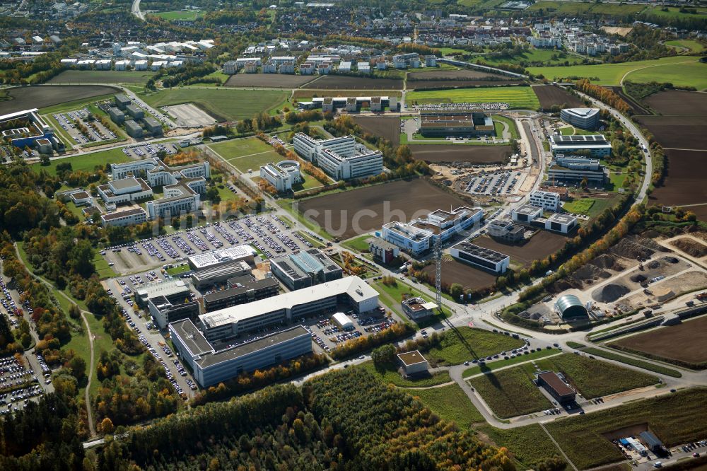 Ulm von oben - Klinikgelände des Krankenhauses Universitätsklinikum Ulm in Ulm im Bundesland Baden-Württemberg, Deutschland