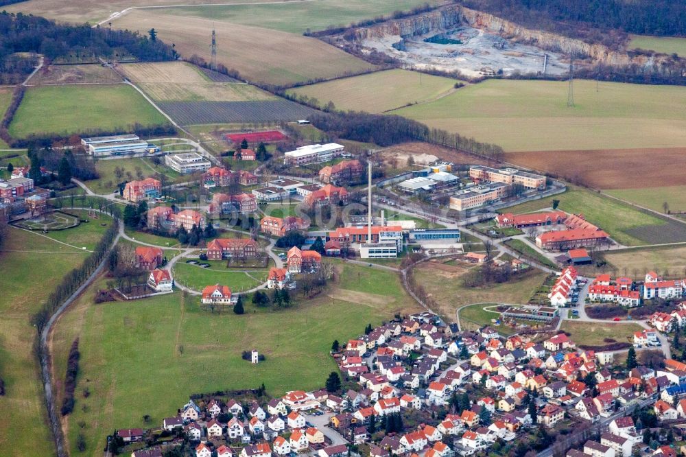 Luftbild Wiesloch - Klinikgelände des Psychiatrischen Zentrum Nordbaden in Wiesloch im Bundesland Baden-Württemberg, Deutschland