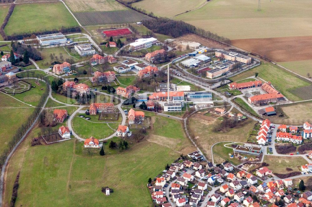 Wiesloch von oben - Klinikgelände des Psychiatrischen Zentrum Nordbaden in Wiesloch im Bundesland Baden-Württemberg, Deutschland