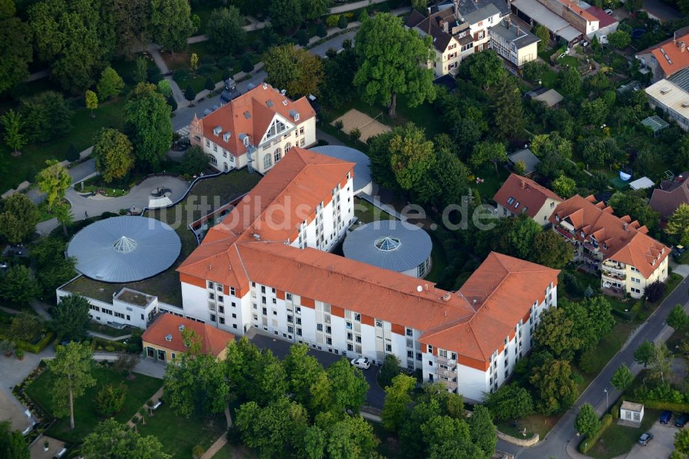 Bad Langensalza von oben - Klinikgelände des Rehabilitationszentrums der Rehaklinik in Bad Langensalza im Bundesland Thüringen