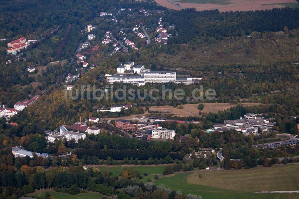 Luftbild Bad Mergentheim - Klinikgelände des Rehabilitationszentrums der Rehaklinik in Bad Mergentheim im Bundesland Baden-Württemberg