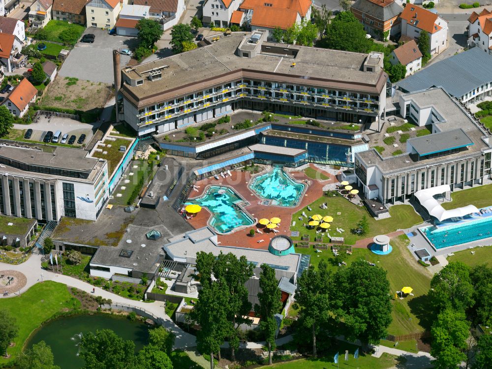 Luftbild Bad Buchau - Klinikgelände des Rehabilitationszentrums der Rehaklinik Die Federseeklinik in Bad Buchau im Bundesland Baden-Württemberg, Deutschland