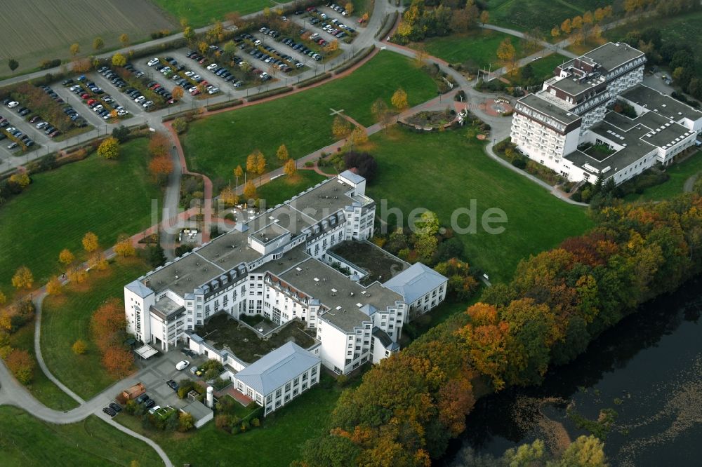 Luftbild Flechtingen - Klinikgelände des Rehabilitationszentrums der Rehaklinik in Flechtingen im Bundesland Sachsen-Anhalt, Deutschland