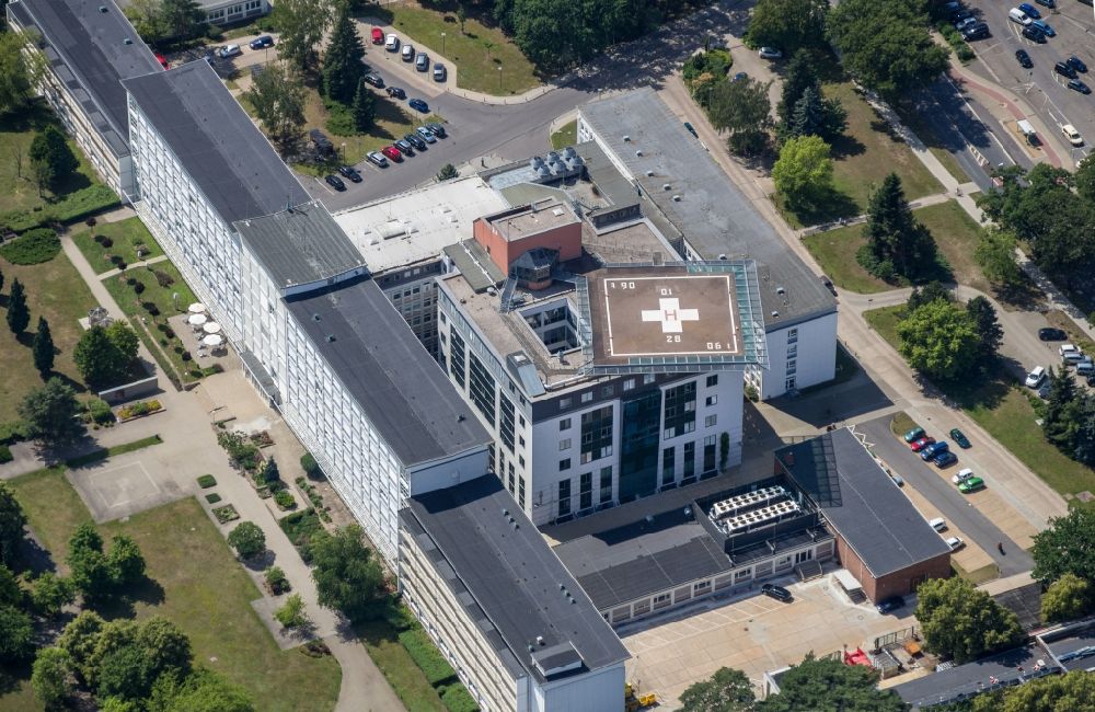 Luftbild Hoyerswerda - Klinikgelände des Seenland Klinikums in Hoyerswerda im Bundesland Sachsen