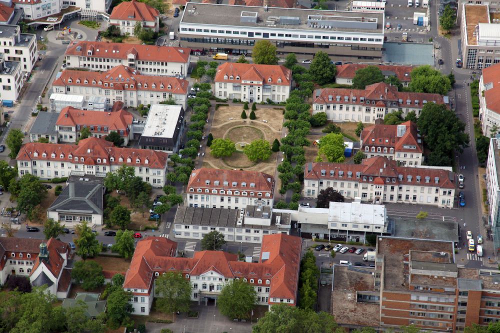 Luftbild Mainz - Klinikgelände (Teile)der Universitätsmedizin der Johannes Gutenberg Universität Mainz in Mainz im Bundesland Rheinland-Pfalz