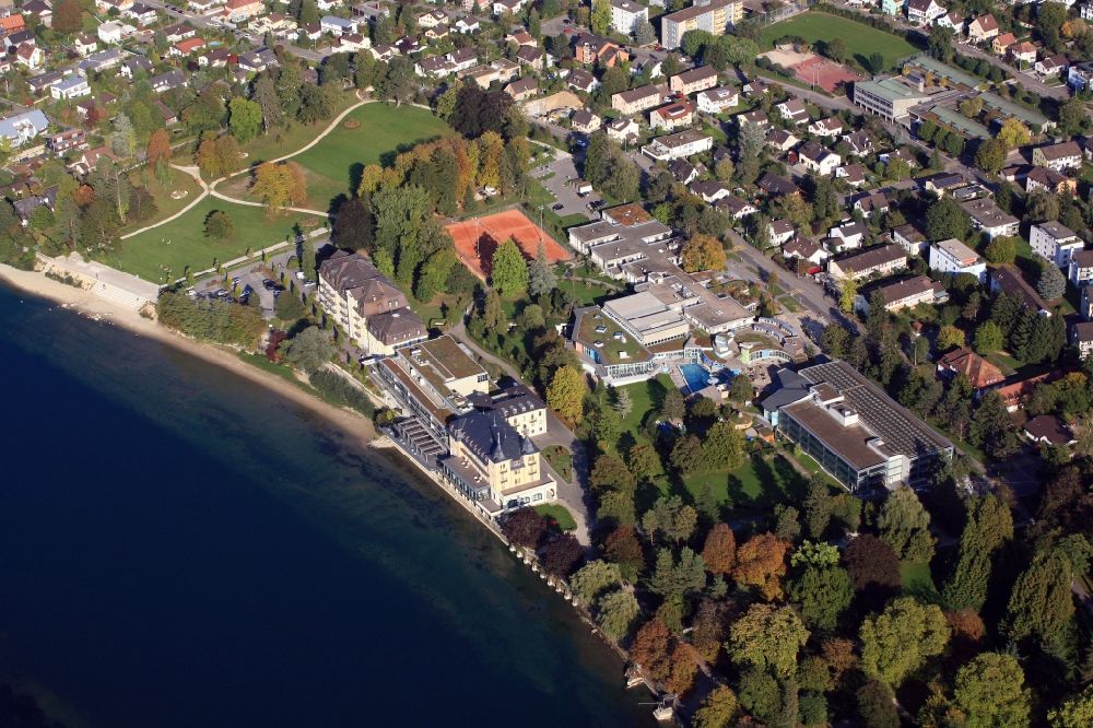 Luftaufnahme Rheinfelden - Klinikgelände und Thermalbad Sole Uno in Rheinfelden in der Schweiz