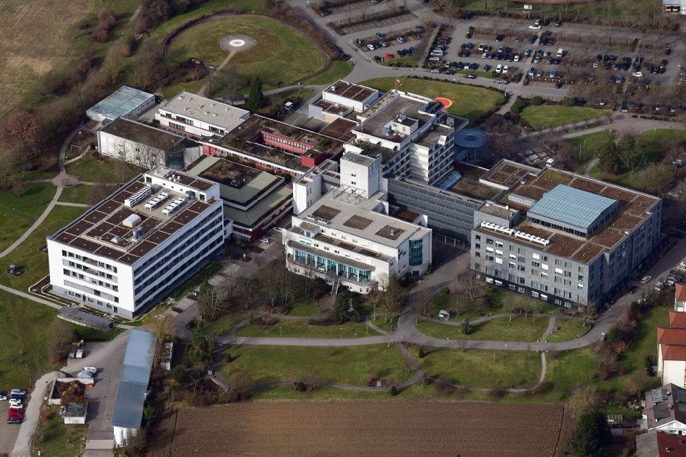 Luftbild Bad Krozingen - Klinikgelände des Universitäts-Herzzentrum in Bad Krozingen im Bundesland Baden-Württemberg, Deutschland