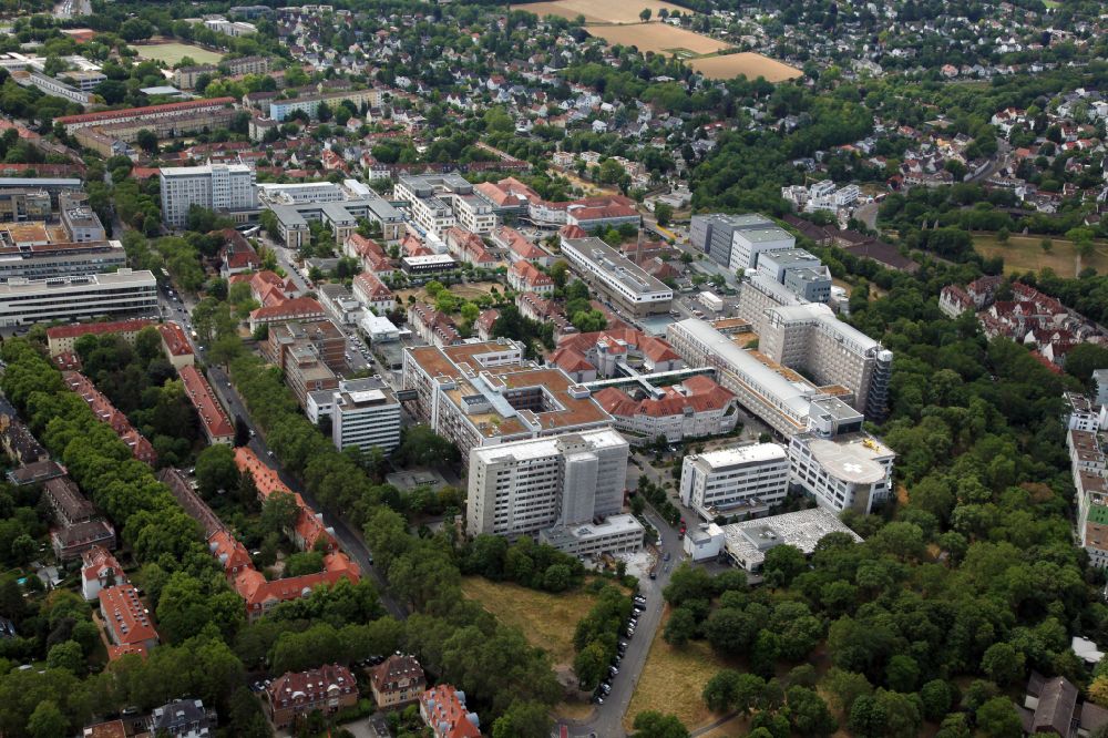Mainz aus der Vogelperspektive: Klinikgelände der Universitätsmedizin der Johannes Gutenberg Universität Mainz in Mainz im Bundesland Rheinland-Pfalz