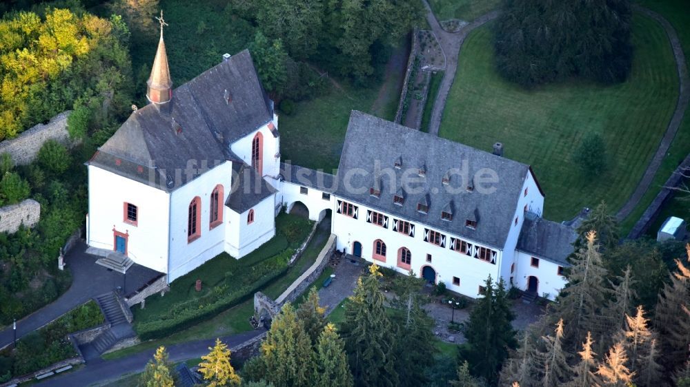 Luftaufnahme Asbach - Kloster und Burg Ehrenstein in Asbach im Bundesland Rheinland-Pfalz, Deutschland