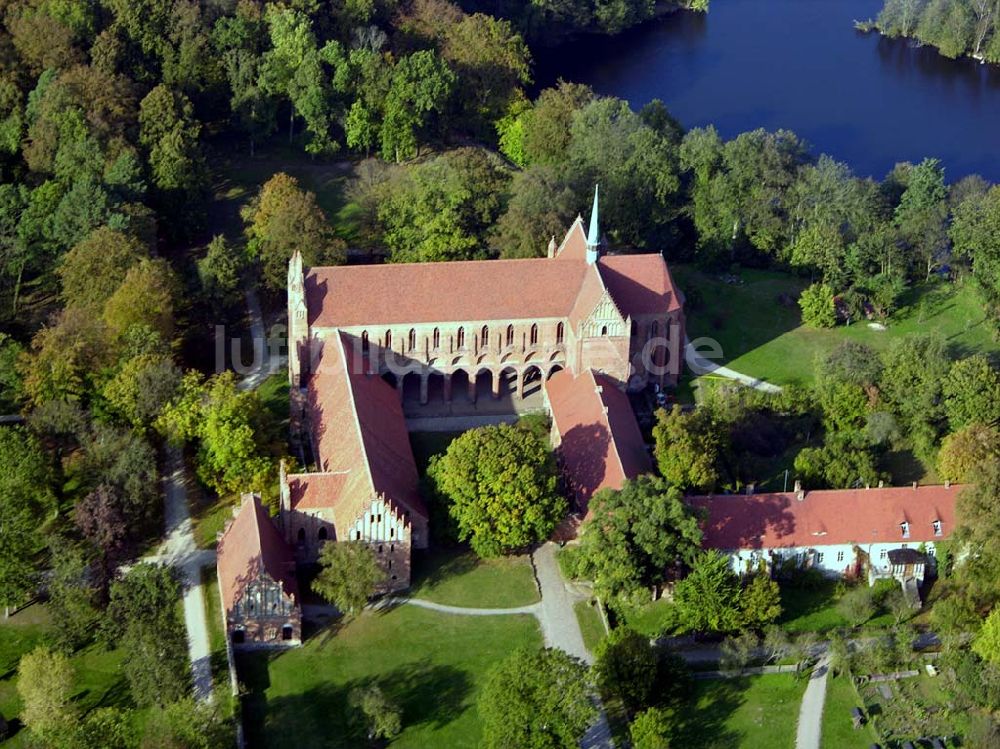 Chorin aus der Vogelperspektive: Kloster Chorin.