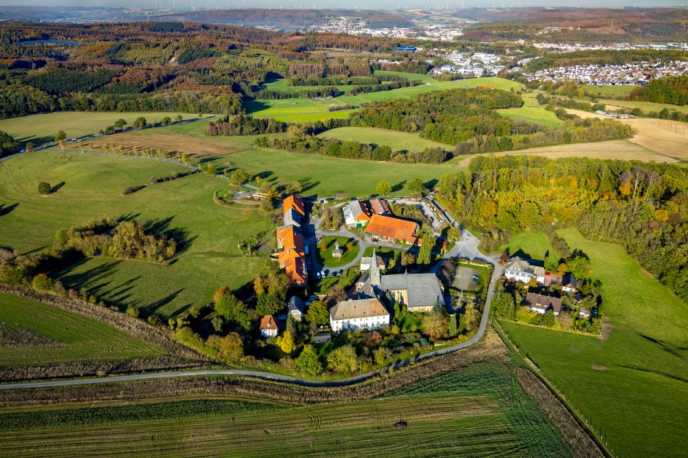 Luftaufnahme Oelinghausen - Kloster Oelinghausen in Oelinghausen im Bundesland Nordrhein-Westfalen, Deutschland
