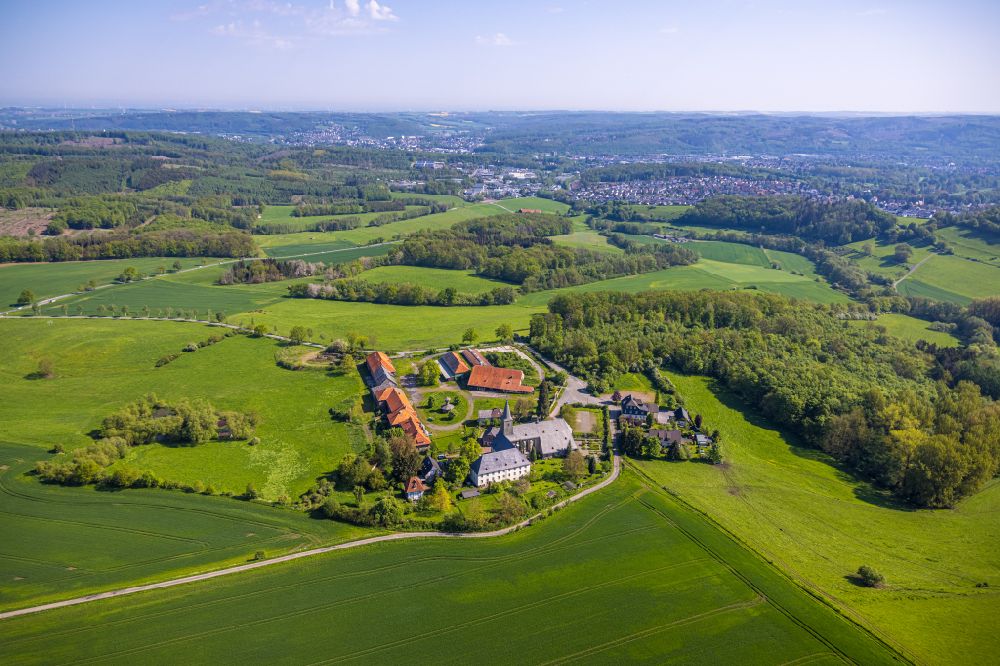 Luftbild Oelinghausen - Kloster Oelinghausen in Oelinghausen im Bundesland Nordrhein-Westfalen, Deutschland
