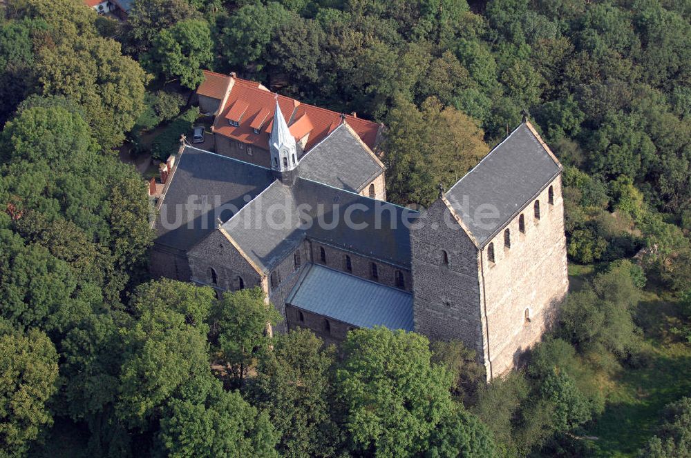 Luftbild Petersberg - Kloster Petersberg Stiftskirche St.Petrus