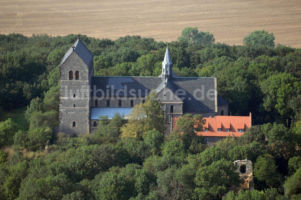 Luftaufnahme Petersberg - Kloster Petersberg Stiftskirche St.Petrus