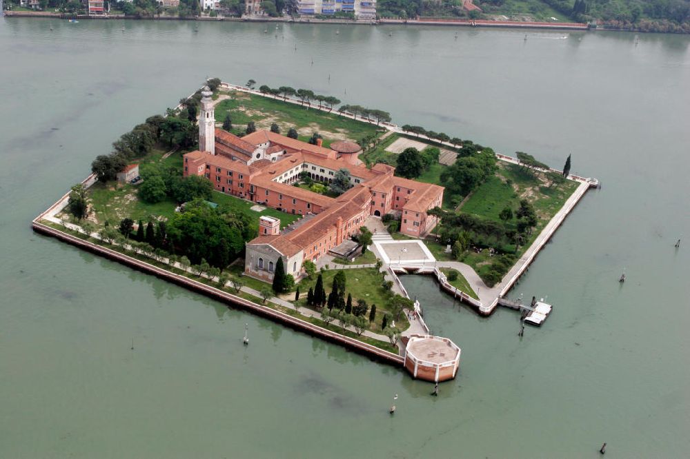 Luftbild Venedig - Kloster San Lazarro degli Armeni Venedig