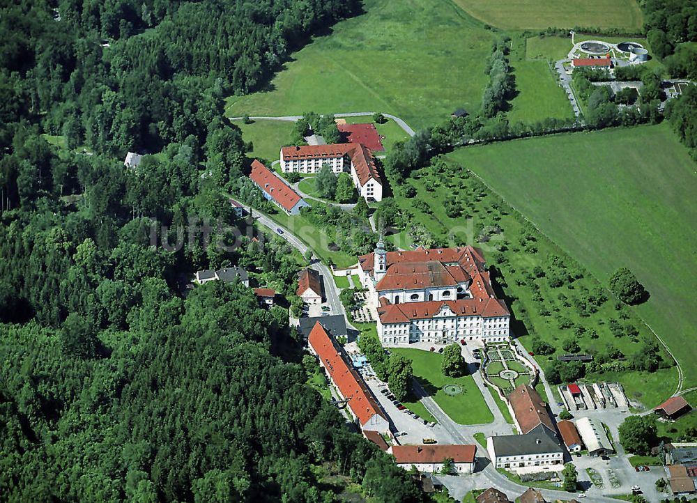 Schäftlarn von oben - Kloster Schäftlarn