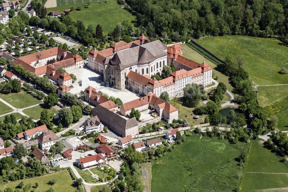Ulm aus der Vogelperspektive: Kloster Wiblingen bei Ulm im Bundesland Baden-Württemberg