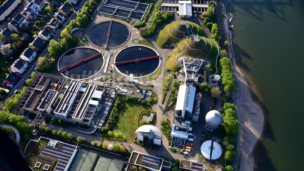 Luftbild Bonn - Kläranlage in Bonn im Bundesland Nordrhein-Westfalen, Deutschland