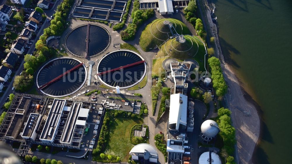 Luftaufnahme Bonn - Kläranlage in Bonn im Bundesland Nordrhein-Westfalen, Deutschland