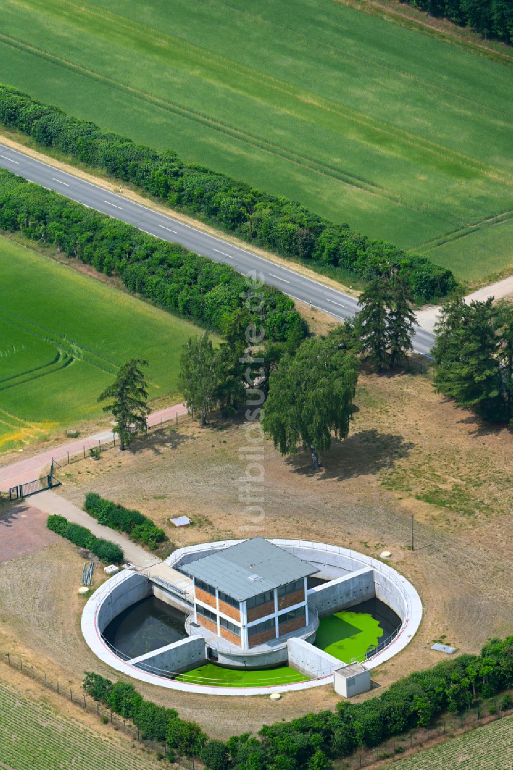 Luftbild Didderse - Klärwerks- Becken und Reinigungsstufen auf einem Feld in Didderse im Bundesland Niedersachsen, Deutschland