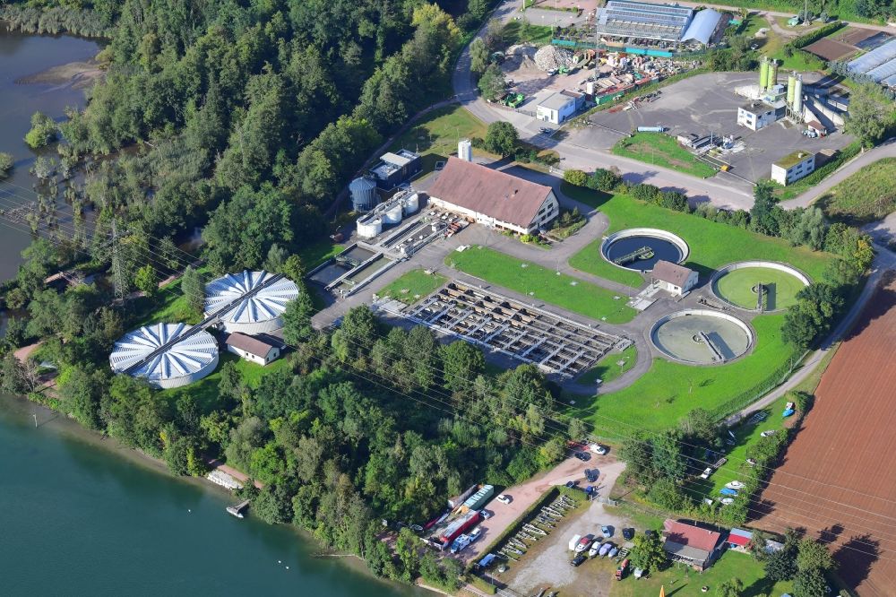 Luftbild Wehr - Klärwerks- Becken und Reinigungsstufen der Kläranlage in Wehr im Bundesland Baden-Württemberg, Deutschland