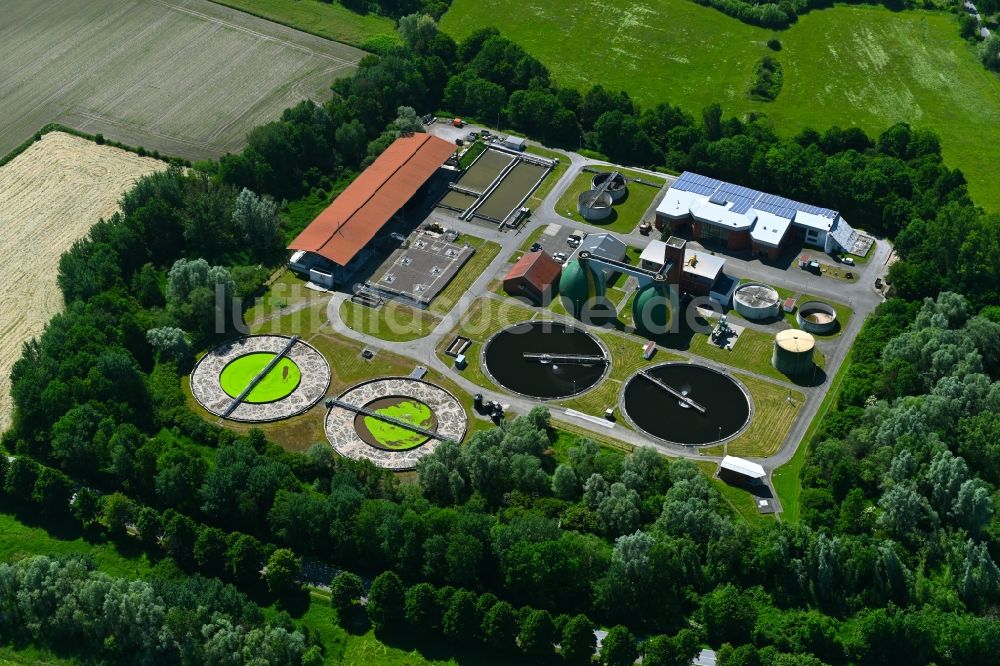 Luftbild Lippstadt - Klärwerks- Becken und Reinigungsstufen in Lippstadt im Bundesland Nordrhein-Westfalen, Deutschland