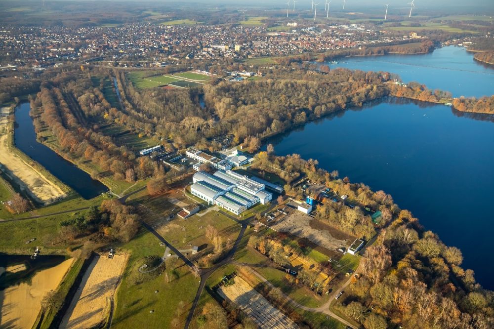 Luftbild Haltern am See - Klärwerks- Becken, Reinigungsstufen und Wasseraufbereitungsanlage der Gelsenwasser AG in Haltern am See im Bundesland Nordrhein-Westfalen