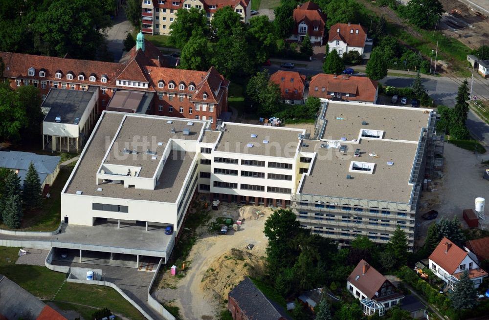 Luftbild Kyritz - KMG Klinikum Kyritz Neubau im Bundesland Brandenburg