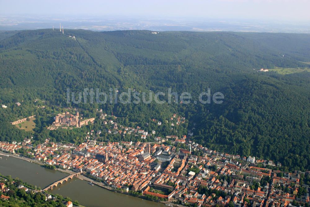 Heidelberg von oben - Königstuhl Heidelberg