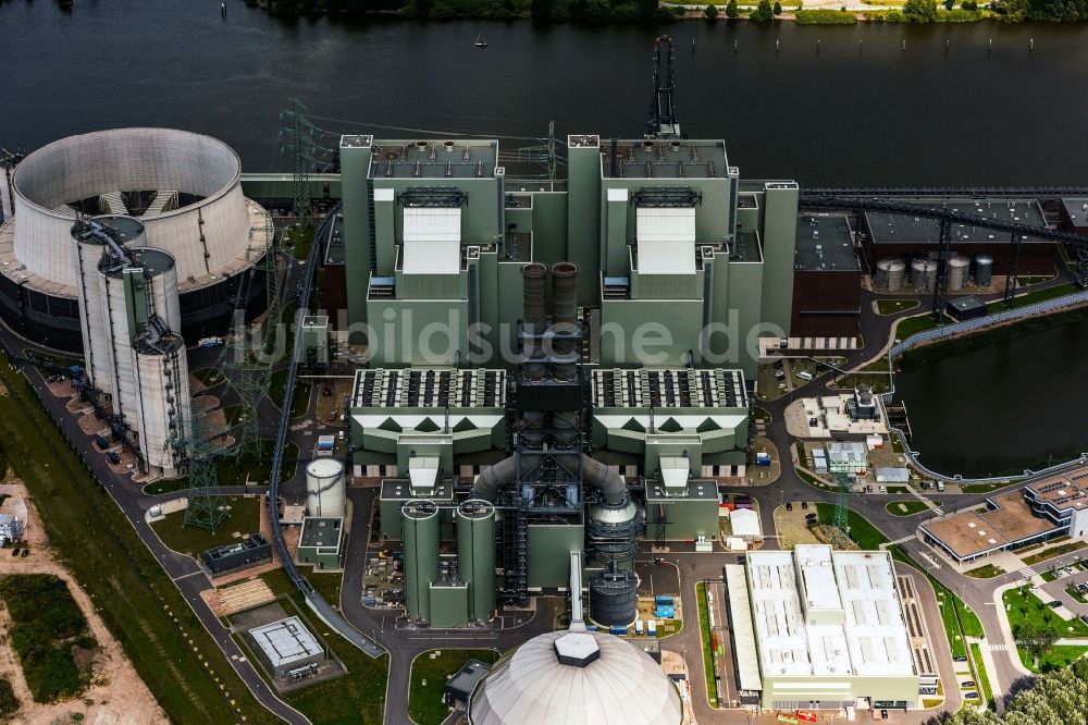 Luftbild Hamburg - Kohle- Kraftwerksanlagen des Betreibers Vattenfall in Hamburg, Deutschland