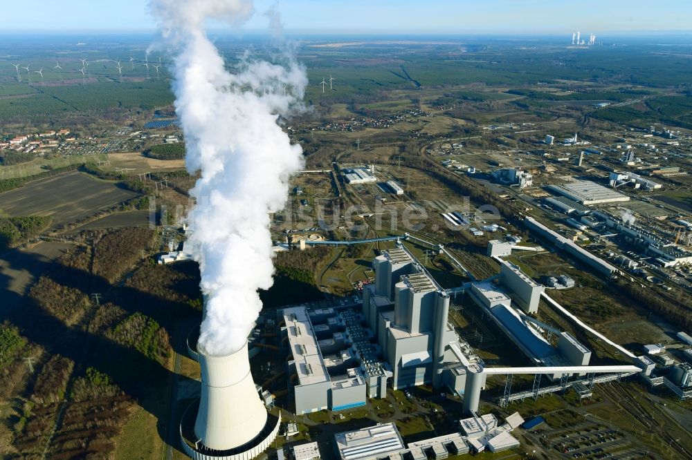 Luftbild Spremberg - Kohle- Kraftwerksanlagen im Ortsteil Schwarze Pumpe in Spremberg im Bundesland Brandenburg, Deutschland