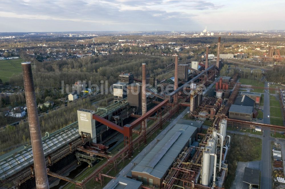 Luftbild Essen - Kokerei Zeche Zollverein in Essen im Ruhrgebiet im Bundesland Nordrhein-Westfalen