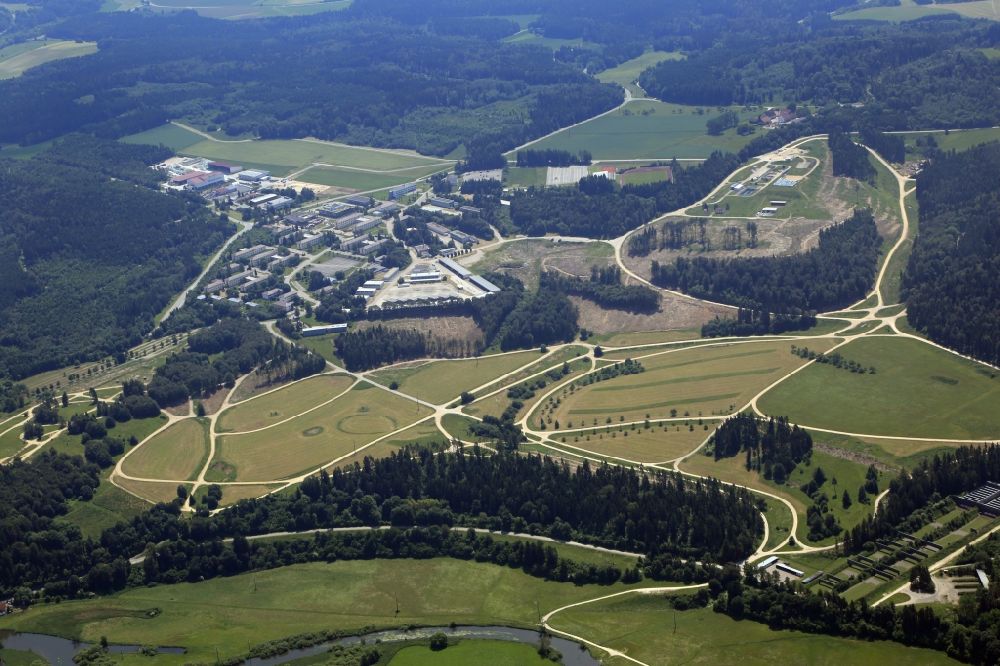 Luftbild Immendingen - Konversions- Flächen für das Daimler AG Prüf- und Technologiezentrum auf dem Gelände des ehemaligen Truppenübungsplatzes in Immendingen im Bundesland Baden-Württemberg