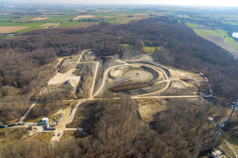 Luftbild Werl - Konversions- Flächen auf dem renaturierten Gelände des ehemaligen Truppenübungsplatzes in Werl im Bundesland Nordrhein-Westfalen, Deutschland