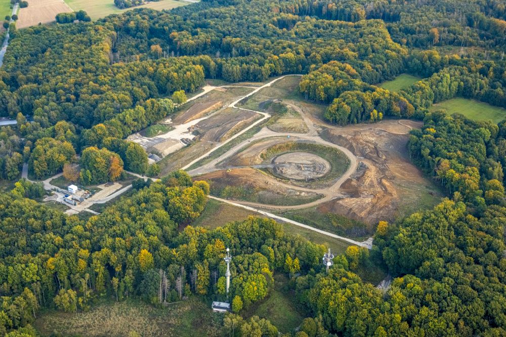 Luftaufnahme Werl - Konversions- Flächen auf dem renaturierten Gelände des ehemaligen Truppenübungsplatzes in Werl im Bundesland Nordrhein-Westfalen, Deutschland