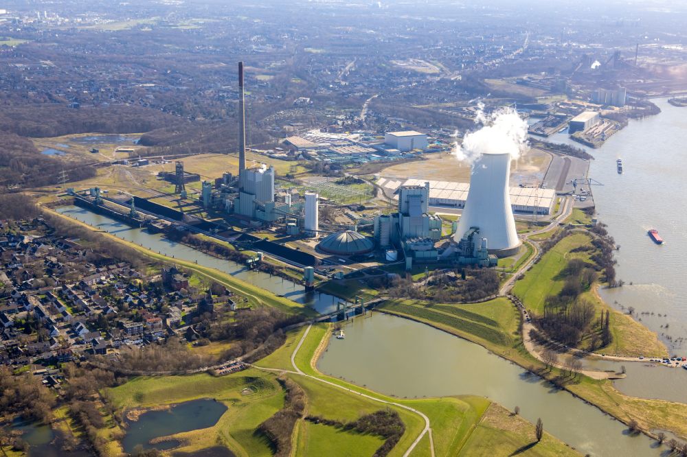 Duisburg aus der Vogelperspektive: Kraftwerk Duisburg - Walsum im Bundesland Nordrhein-Westfalen