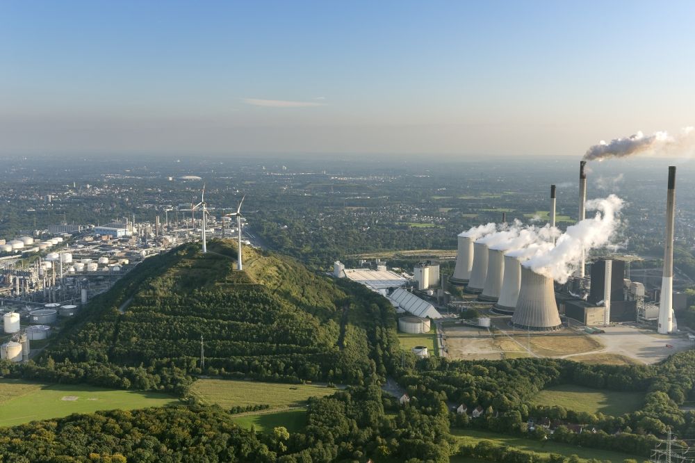 Luftaufnahme Gelsenkirchen - Kraftwerk Scholven Gelsenkirchen der E.ON Kraftwerke GmbH im Ruhrgebiet in Nordrhein-Westfalen