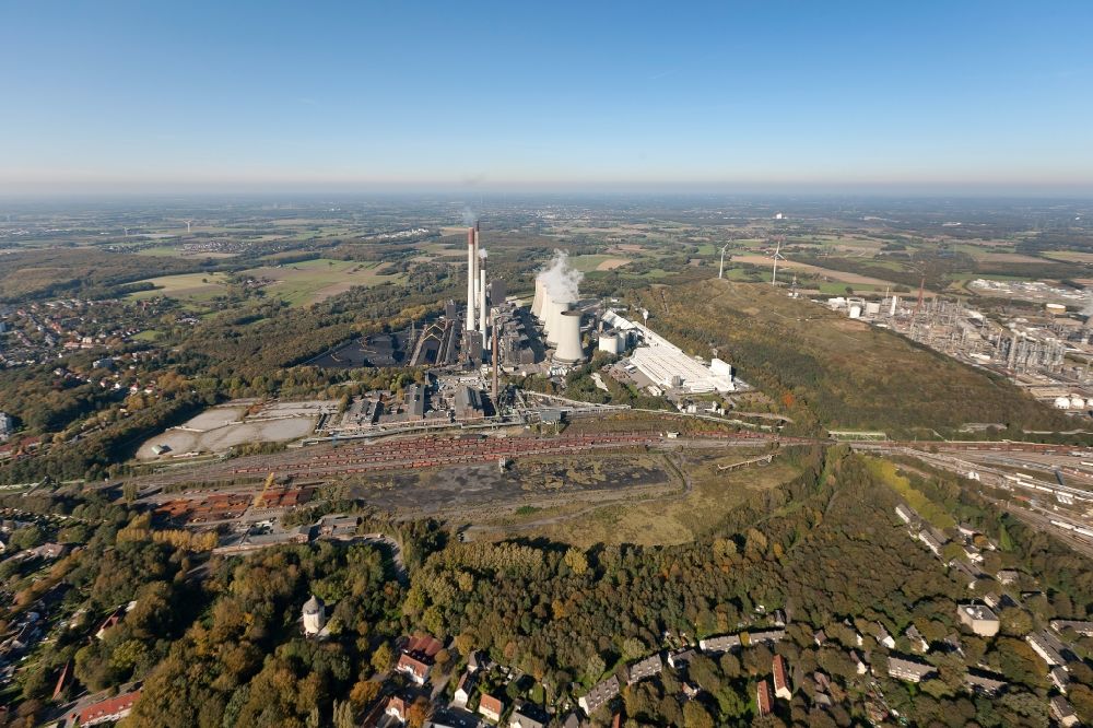 Luftbild Gelsenkirchen - Kraftwerk Scholven in Gelsenkirchen im Bundesland Nordrhein-Westfalen
