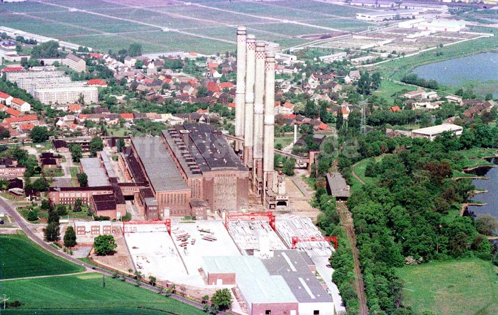 Luftaufnahme Vockerode - Kraftwerk Vockerode