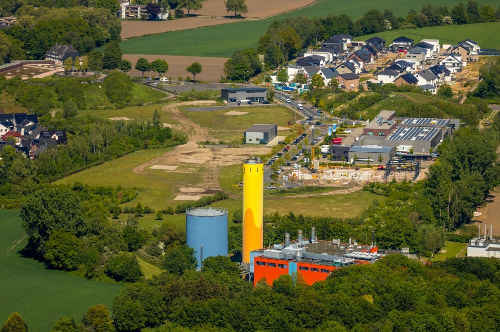 Luftbild Bochum - Kraftwerksanlagen Heizkraftwerk Hiltrop in Bochum im Bundesland Nordrhein-Westfalen, Deutschland