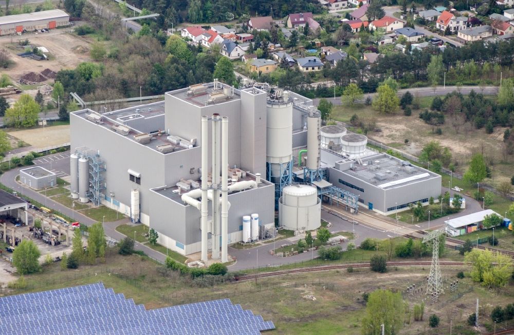 Luftbild Cottbus - Kraftwerksanlagen des Heizkraftwerkes Cottbus in Cottbus im Bundesland Brandenburg