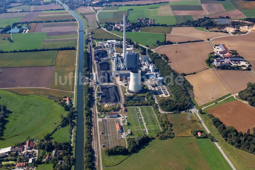 Luftbild Zolling - Kraftwerksanlagen des Heizkraftwerkes ENGIE Kraftwerk Zolling in Zolling im Bundesland Bayern, Deutschland